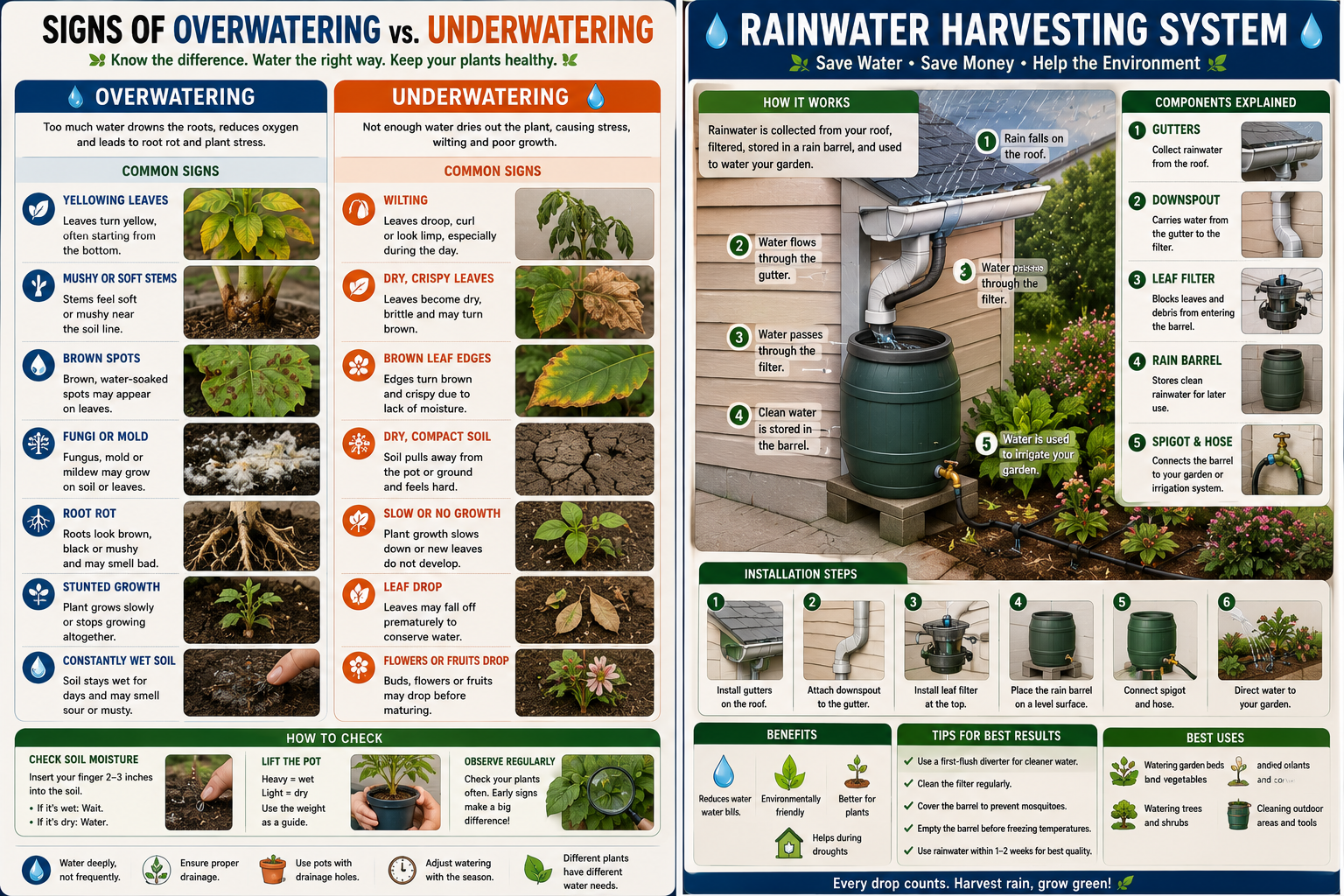 Phone view of watering guide