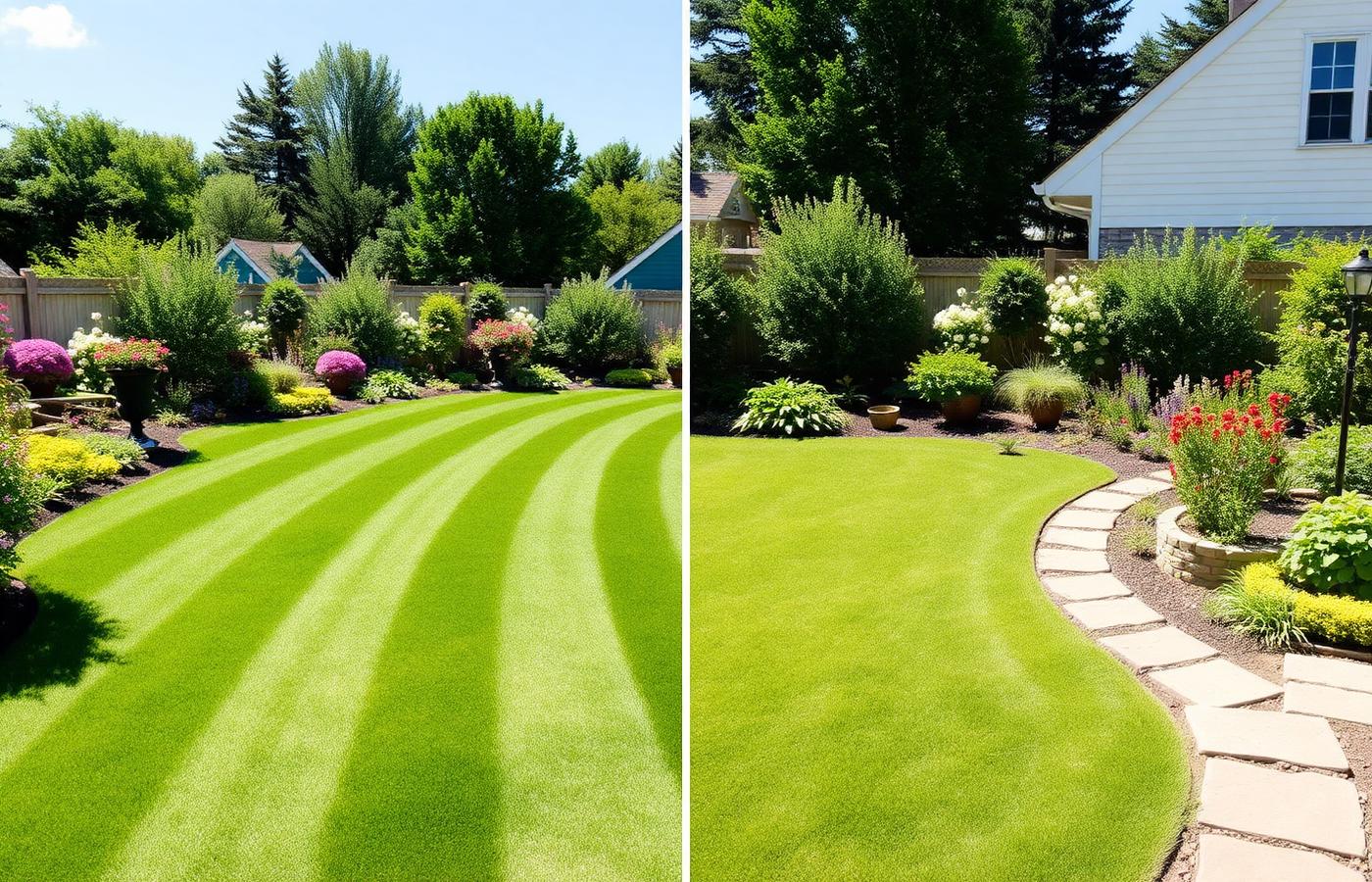 After garden transformation